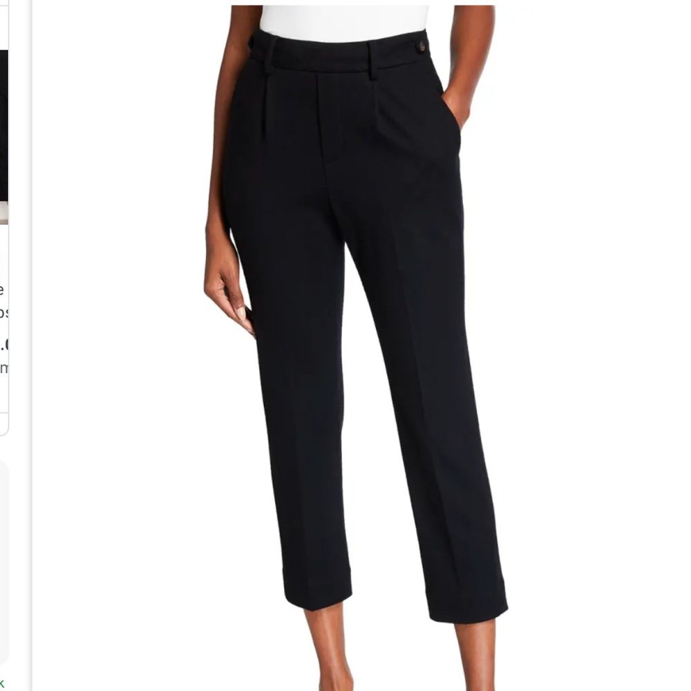 NWT Vince Women's Cozy Wool Pull-on Pant, Size M, Black